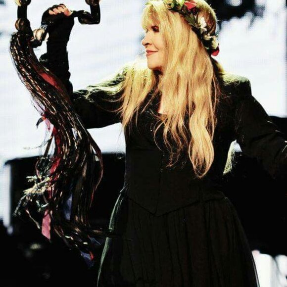 Black Moon Tambourine Inspired by Stevie Nicks W. Ribbons Handmade - Picture 4 of 9